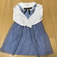 本日セール！エニファム　長袖カットソー＆チュールジャンパースカート120セット