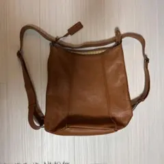 MOTHERHOUSE 2way リュック ショルダーバッグ レザー ブラウンのサムネイル
