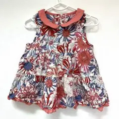 センスオブワンダー　キティ　コラボ　ノースリーブ　チュニック　花柄　100