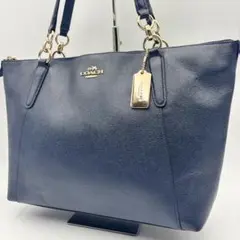 【美品】コーチ アヴァ グレイン レザー トートバッグ　57526 A4 肩掛け