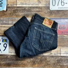 佐*典様 リーバイス505 W34 濃紺 ストレートデニム ジーンズ L相当　古