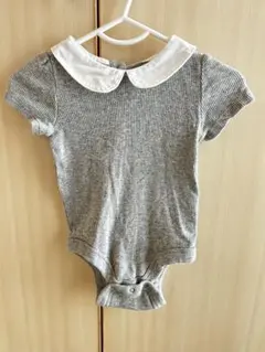 baby GAP 襟付きロンパース グレー 半袖