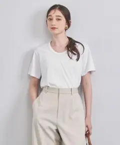 ユナイテッドアローズ　シンプル ホワイト 半袖Tシャツ