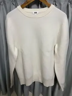 UNIQLO ウォッシャブルミラノリブクルーネックセーター　M