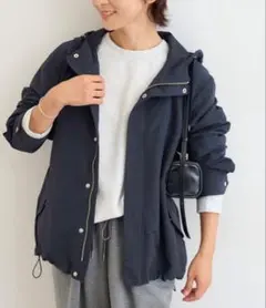 ジャーナルスタンダードレリューム　コットンナイロングログランフードパーカー