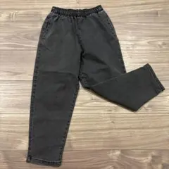 GU デニム イージーパンツ ブラック