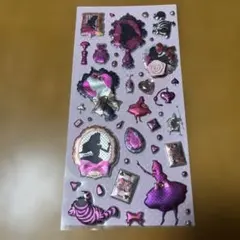 アリス シルエットデザインぷっくりシール ディズニー 平成レトロ レア