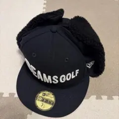 BEAMS GOLF 59FIFTY ブラックキャップ 耳当て付け