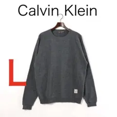 H4717-118◾️カルバンクライン　クルーネック　セーター Y2K