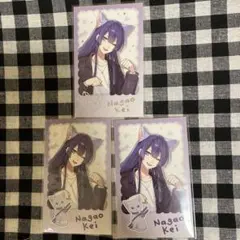 長尾景 箔押し ノーマル わんにゃんdays チェキ風カード にじさんじ