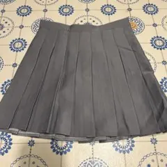 【SHEIN】無地プリーツスカート　ダークグレー美品