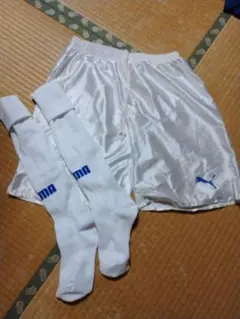 Puma ホワイト ハーフパンツ ソックスセット