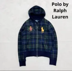 Polo by Ralph Lauren チェック柄パーカー S