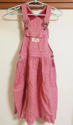 ベビーピンクハウス ギンガムチェック ジャンパースカート