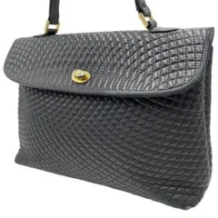 BALLY/バリー キルティング レザー フォーマル ワンハンドル ハンドバッグ