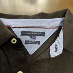 TOMMY HILFIGER クラシックフィット ポロシャツ ブラック