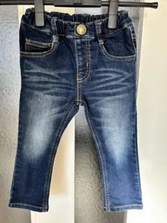 moujonjon ムージョンジョン ダークブルー デニムパンツ 90cm
