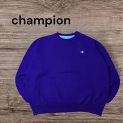 Champion チャンピオンUSA古着 スウェットXL ロイヤルブルー系刺繍