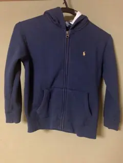 ラルフローレン　フード付きパーカー　ネイビー　裏起毛