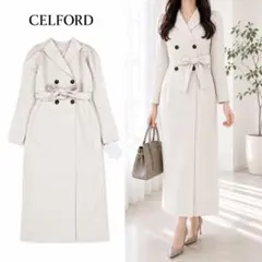 CELFORDセルフォード袖スリットリネンライク ジャケット金ボタンサイズ 