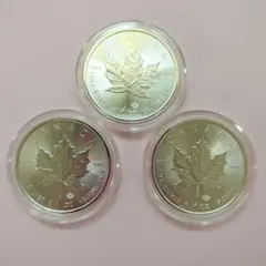 カナダ メイプルリーフ銀貨 2019年 1オンス 3枚セット カナダ メイプルリーフ銀貨 2019年 1オンス 3枚セット - メルカリ
