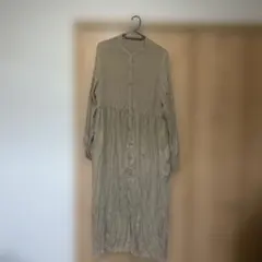 dayful ノーカラーシャツワンピース