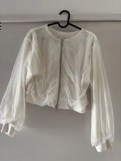 LOWRYSFARM チュールカーディガン