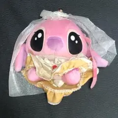 スティッチ エンジェル ウエディングドレスぬいぐるみ 約10cm