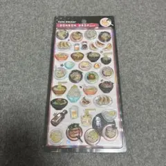 ボンボンドロップシール　和柄　ラーメンと芝犬