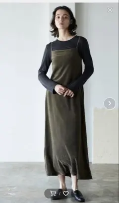 walance rhc ronherman コットンベロアキャミソールドレス