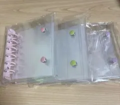 シール帳 バインダー A7 3色セット リフィル付き