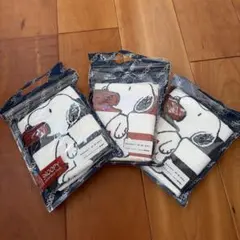 【新品】スヌーピー フェイスタオル 3枚セット 31×77cm まとめ売り