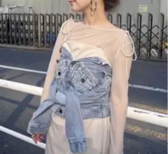 フレイアイディー デニムビスチェベルト 西野カナ着用 完売商品 フリーサイズのサムネイル