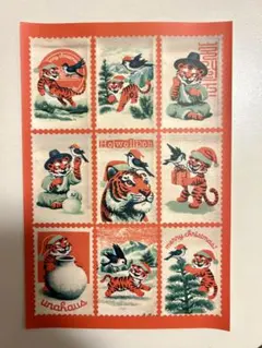 クリスマス トラ シールセット