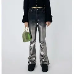 MOUSSY FOIL PRINT SLIM FLARE （BLK）