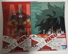 ヒロアカ　クリアファイル　オールマイト　緑谷出久　爆豪勝己