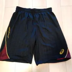 ASICS バスケットボールパンツ Lサイズ ブラック/レッドY6番