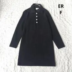 【イーアール】ER ポロミニワンピース ブラック　emma 中村璃乃　パイル地