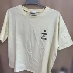 Lovetoxicクリーム色 Tシャツ SIDE BY SIDE ま