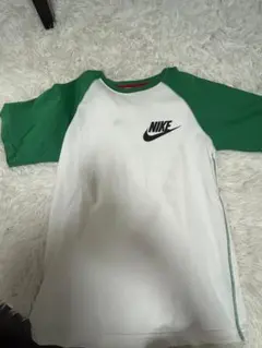NIKE 半袖Tシャツ ホワイト グリーン M レディースのサムネイル