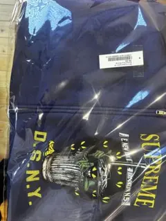 SUPREME DSNY ジップパーカーWashed Navy XLサイズ