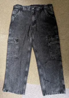 【Levi's】リーバイス568 カーゴパンツ ブラックデニム(w36L30)のサムネイル