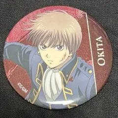 銀魂　新劇場版　吉原大炎上　戦いへver. グリッター缶バッジ　沖田総悟