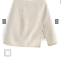 インパン付きスリット台形ミニスカート[fo1791]