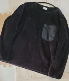 美品 ユニクロ×EG フリースプルオーバー ブラック Lサイズ