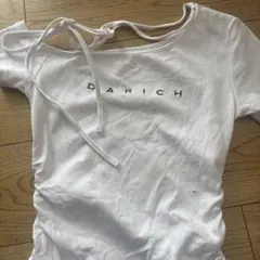 Darich ラインストーンロゴ 半袖Tシャツ ホワイト - メルカリ