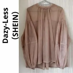 SHEIN シーイン　ベージュ　シアー　スモックカットソー　XLのサムネイル