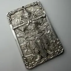 希少】仏教美術 孔雀明王 懸仏 銅板レリーフ 壁掛け 彫金 仏像 密教