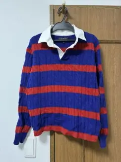 断捨離　BEAMS ストライプニットラガーシャツ