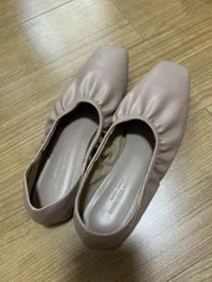 フラットシューズ M くすみピンク スクエアトゥのサムネイル